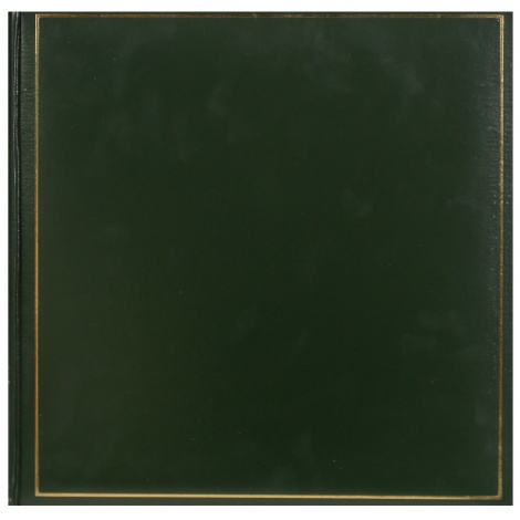 Klasický fotoalbum na rožky 35x35cm/100s. TRADITION zelený