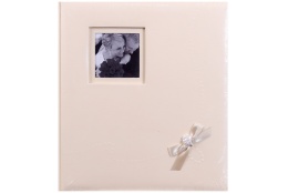 Svadobný fotoalbum na fotorožky WEDDING  KISS  29x32/60s. béžový