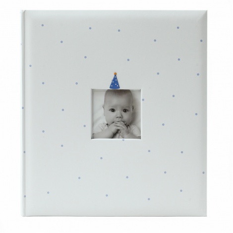 Detský fotoalbum na rožky  BABY CLOWN 29x32/60 modrý