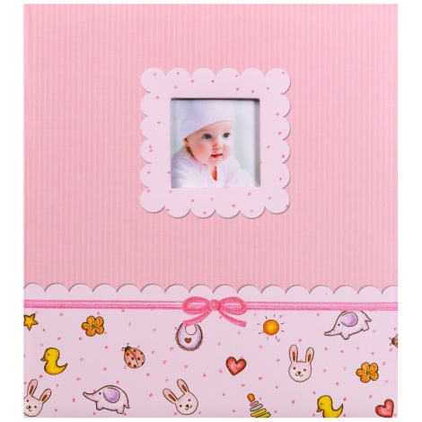 Detský fotoalbum na rožky YOUNG BABY ružový
