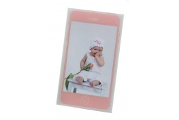 Detský akrylový fotorámik MOBIL 10x15 ružový