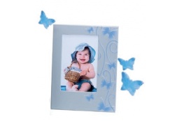 Detský modrý fotorámik 10x15 SMART BUTTERFLY