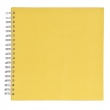 Špirálový fotoalbum LINEN Scrapbook 25x25/50 žltý